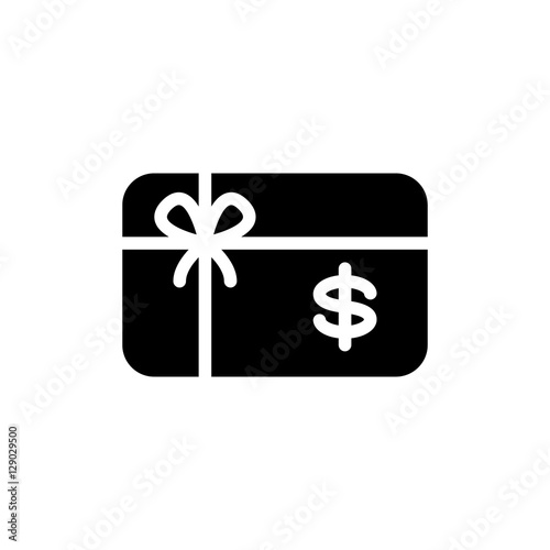 Gift card Icon Flat