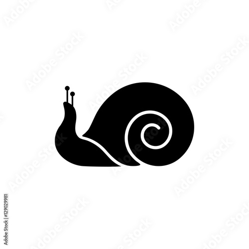 Snail Icon Flat