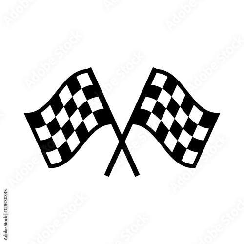 Racing flag Icon Flat