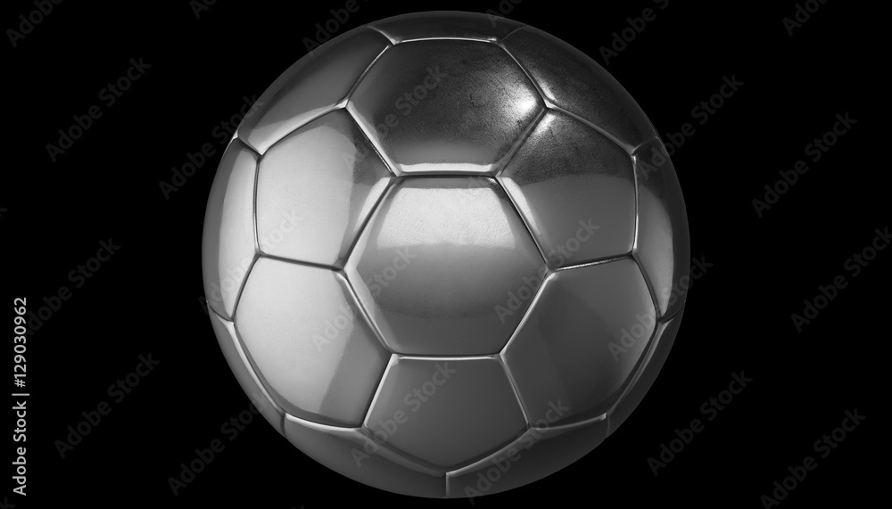 Fototapeta premium Footbal ball on various material and background, 3d render