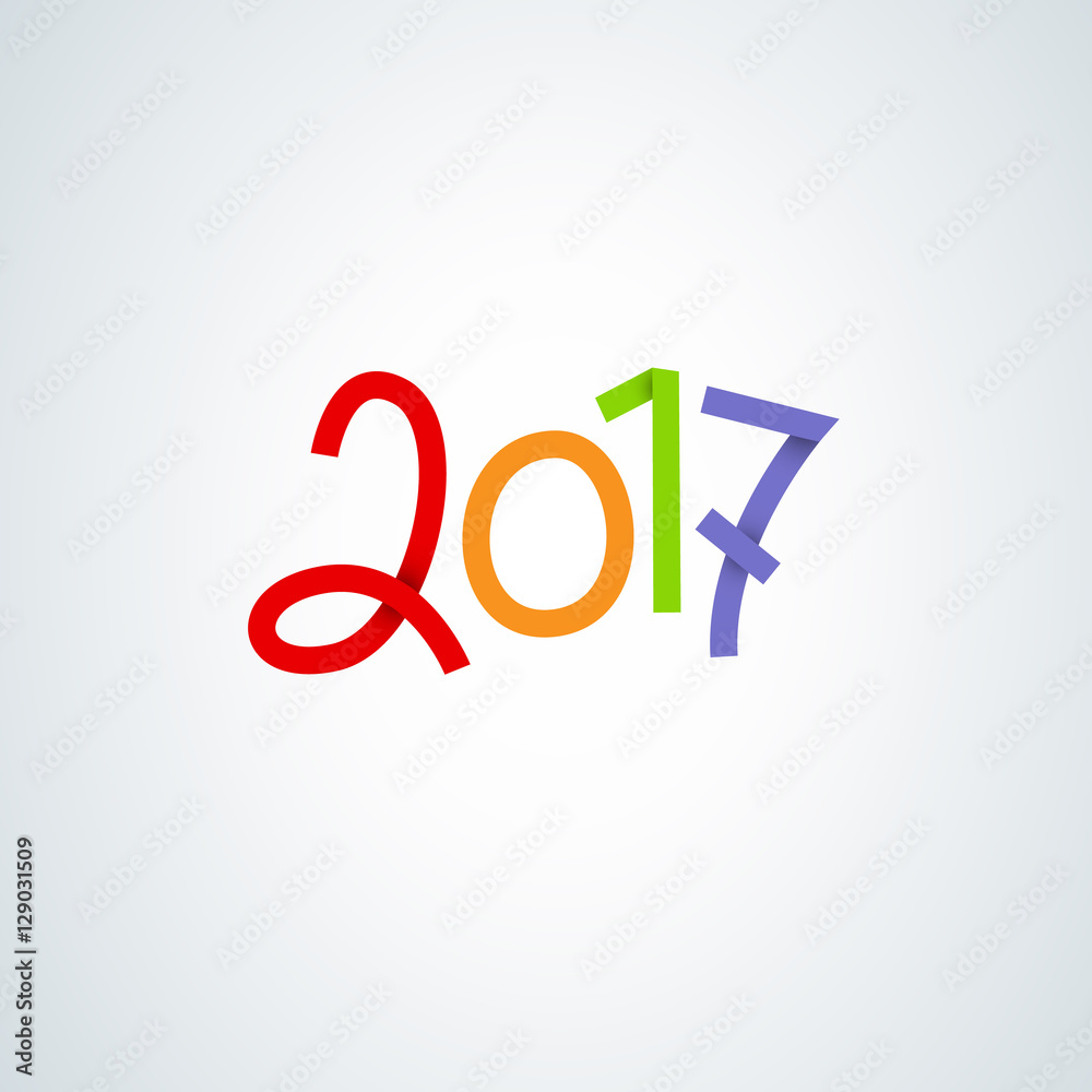 Lettering 2017. Illustration vector Lettering 2017. Illustration vector