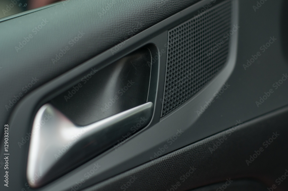 Front car door handle. Front car door handle.