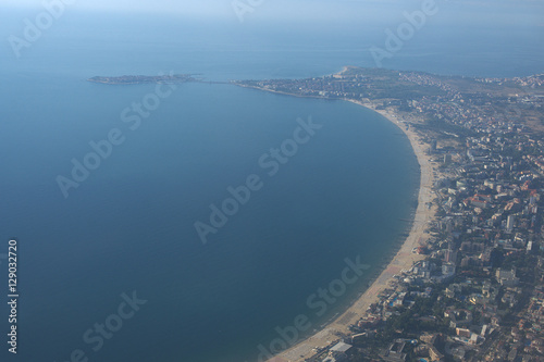 View of the coast from the airplane © Olga Tkacheva