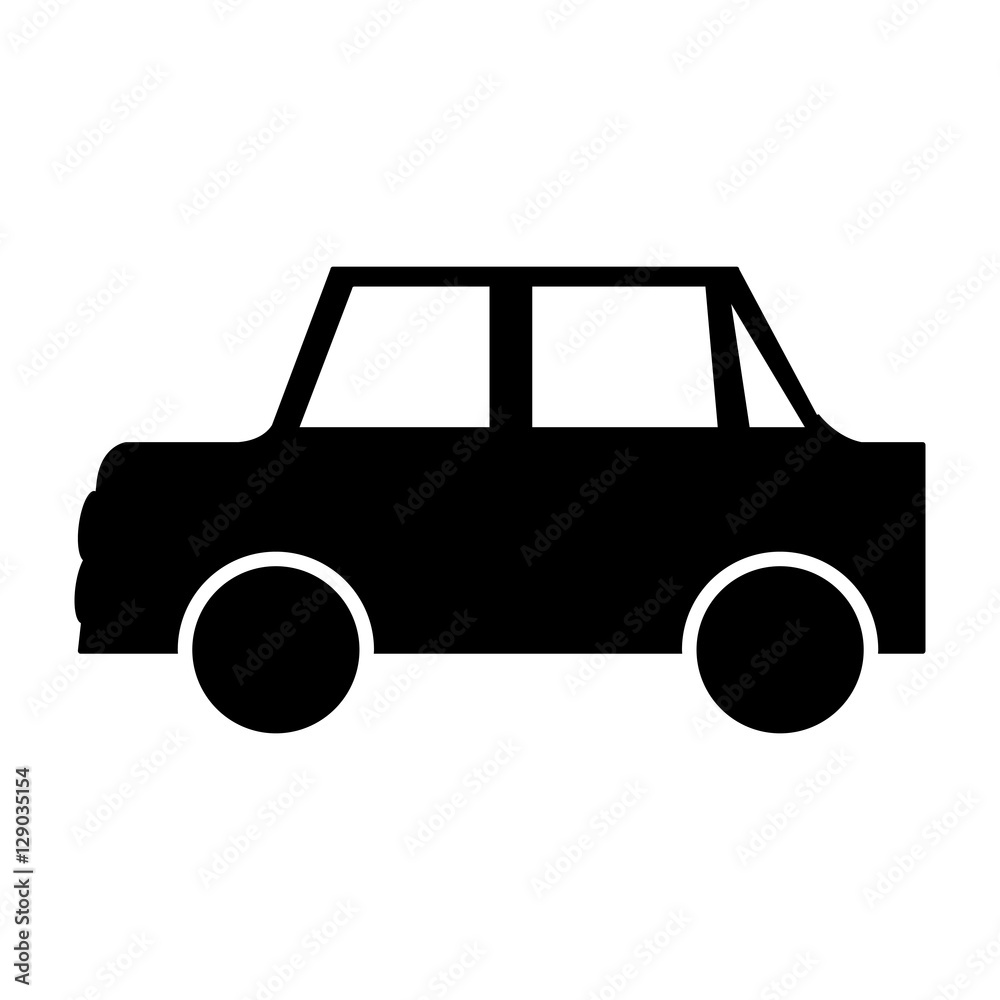 Car icon. Automobile auto transportation and vehicle theme. Isolated design. Vector illustration
