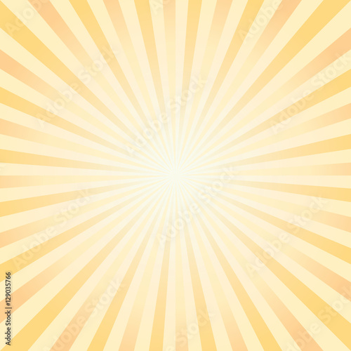 Abstract background. Light Yellow rays background. Vector 