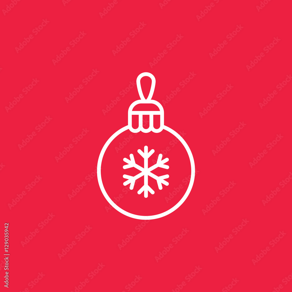 bauble ball toy christmas xmas line icon bauble ball toy christmas xmas line icon