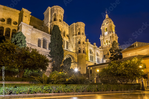 Malaga Cathedral in Andalusia, southern Spain photo