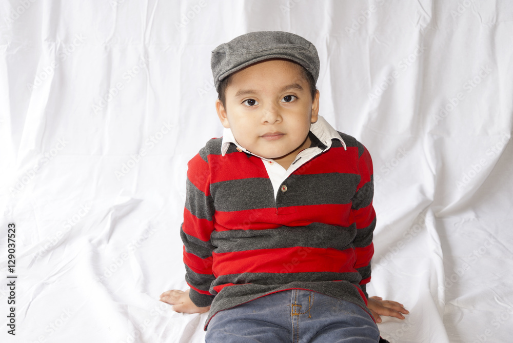 Boy in cap guatemalan latin expression Boy in cap guatemalan latin expression