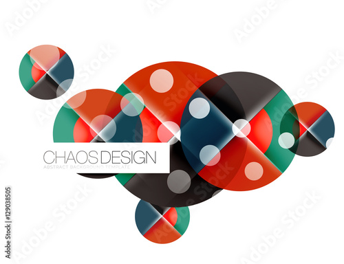 Dotted circles, abstract background