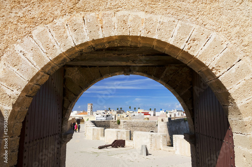 Architectural detail of Mazagan, El Jadida, Morocco - a Portuguese Fortified Port City registered as a UNESCO World Heritage Site photo