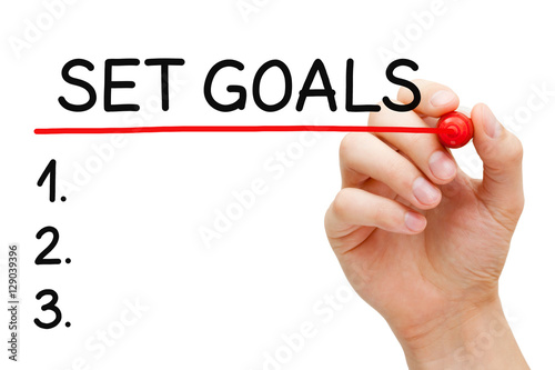 Set Goals List Concept