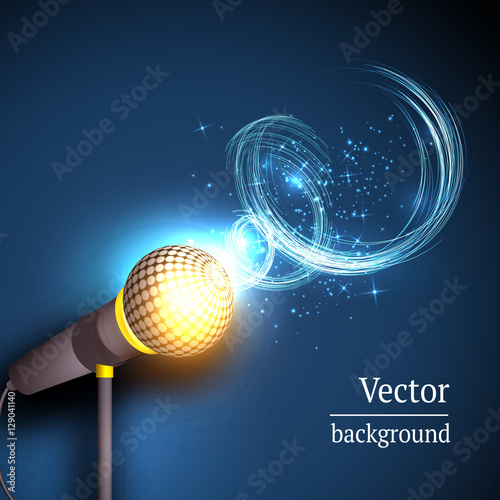 Karaoke microphone song concert