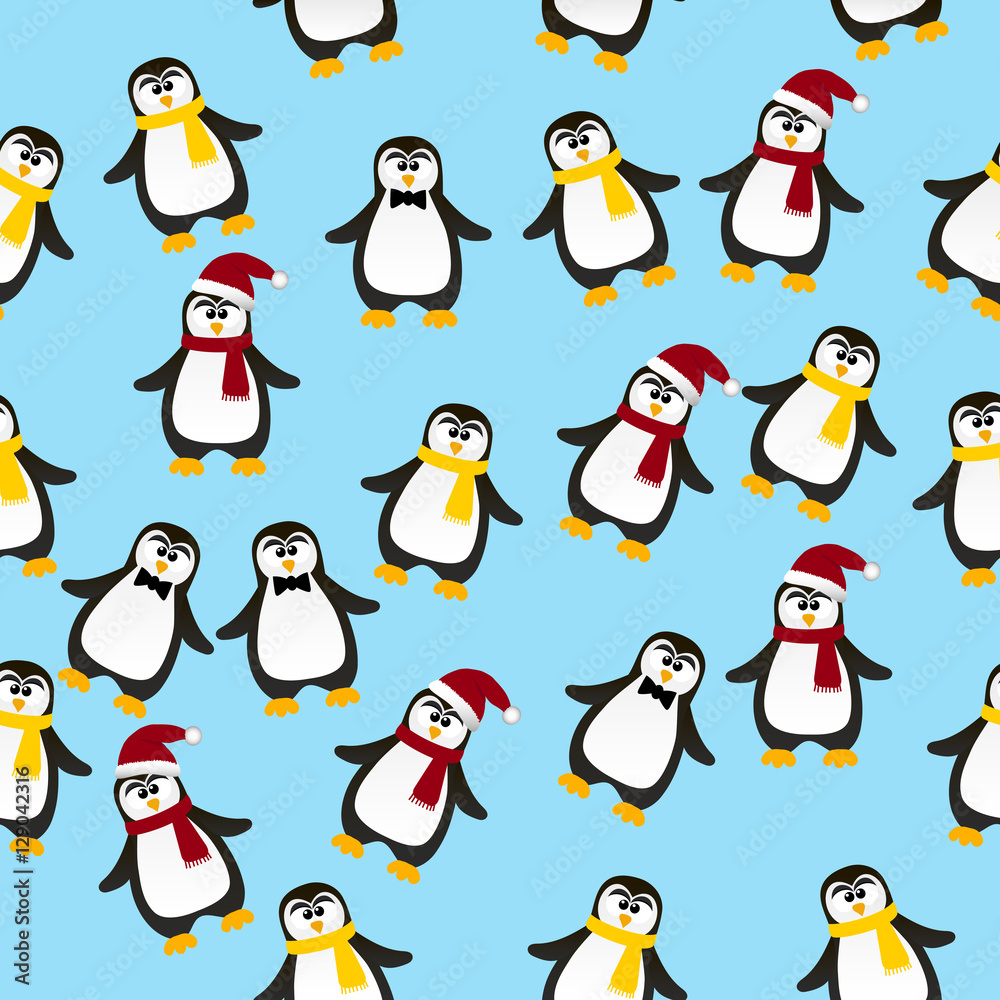 Fototapeta premium cute Christmas penguin