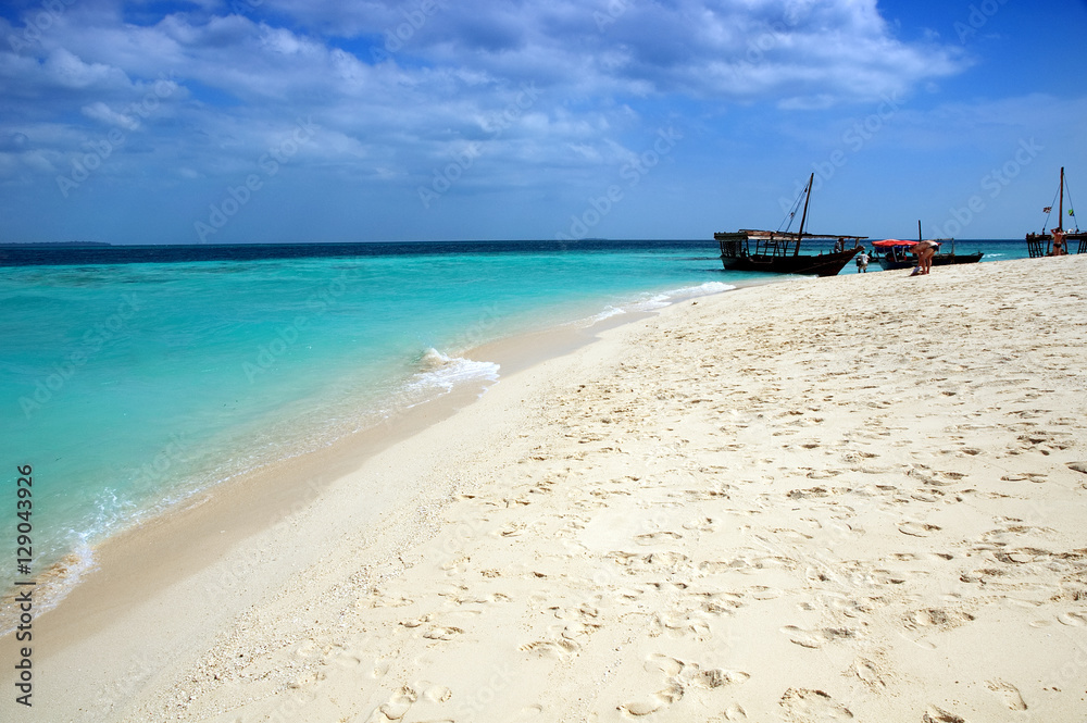 Pange Island - Ocean and tropical beach - Zanzibar