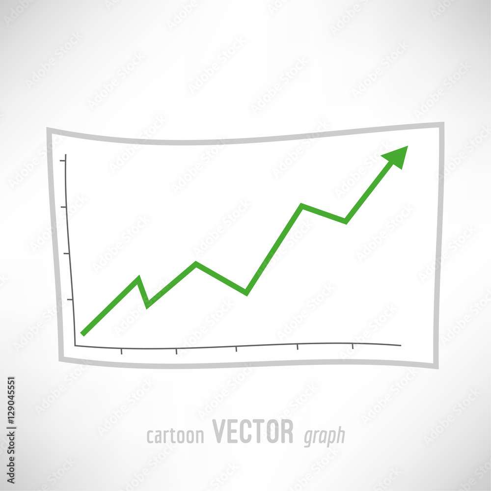 Vector cartoon graph Vector cartoon graph