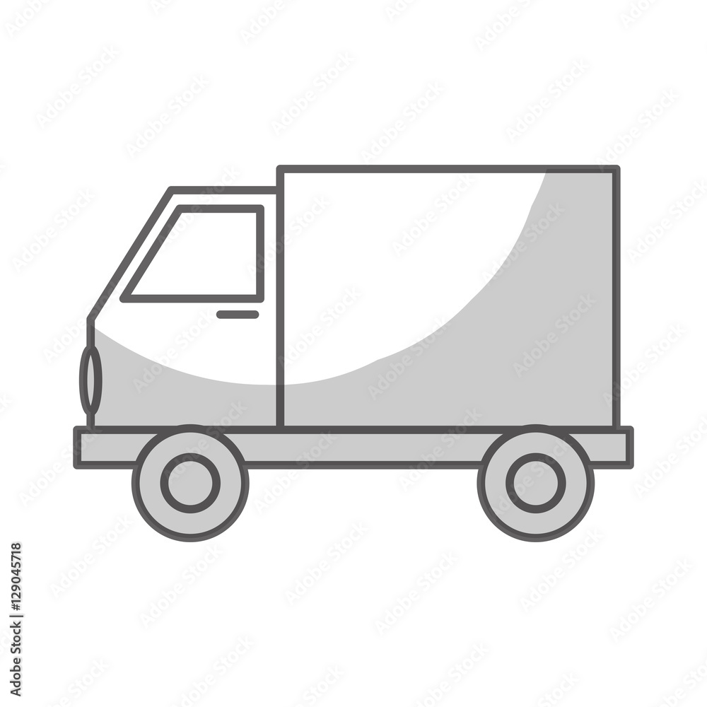 cargo truck icon over white background. vector illustration cargo truck icon over white background. vector illustration