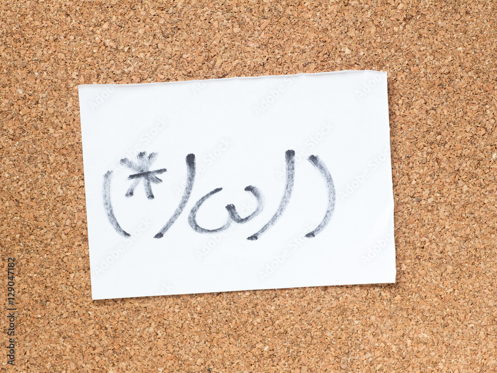 The series of Japanese emoticons called Kaomoji, embarrassed The series of Japanese emoticons called Kaomoji, embarrassed