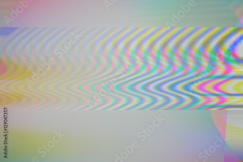 LED Screen glitch, Digital glitch error. Colorful background. photo