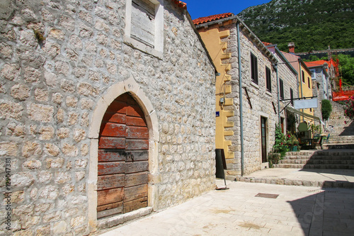 Fototapeta Naklejka Na Ścianę i Meble -  Street of Ston town, Peljesac Peninsula, Croatia