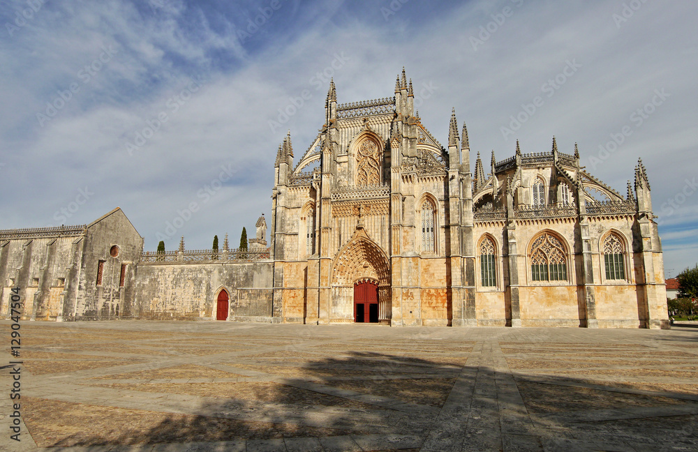 Monastery of Batalha. Is one of the most important Gothic sites in Portugal. District of Leiria, Portugal. October 6, 2016