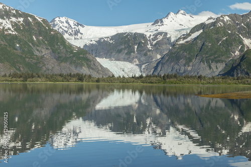 Pedersen Glacier and Lagoon in Kenai Fjords National Park, Alask © mtnmichelle