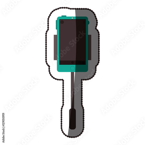 Smartphone icon. Device gadget technology and electronic theme. Isolated design. Vector illustration