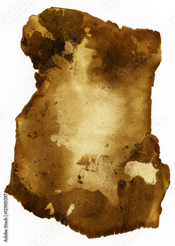 Burnt piece of parchment. O...