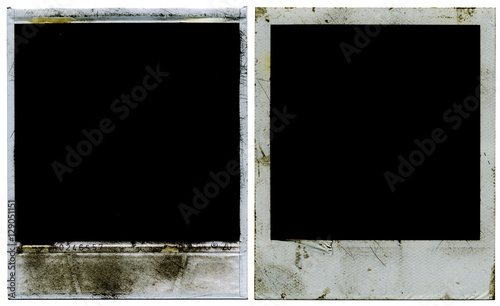 Polaroid film border. Photo...