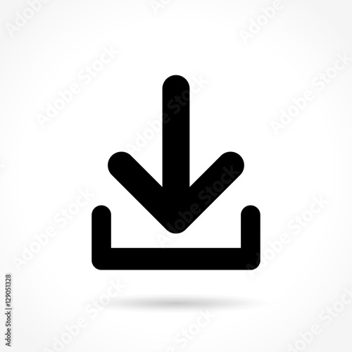 download icon on white background