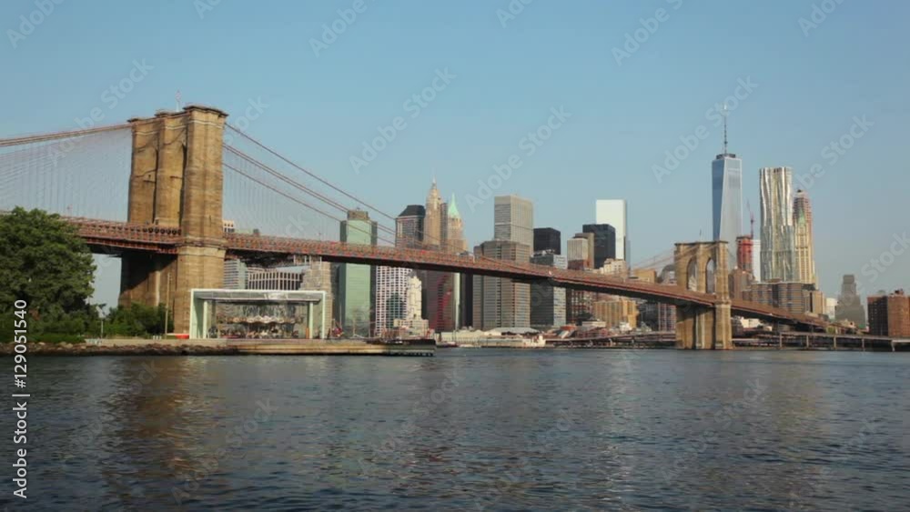 Manhattan From Brooklyn On Sunny Day Manhattan From Brooklyn On Sunny Day