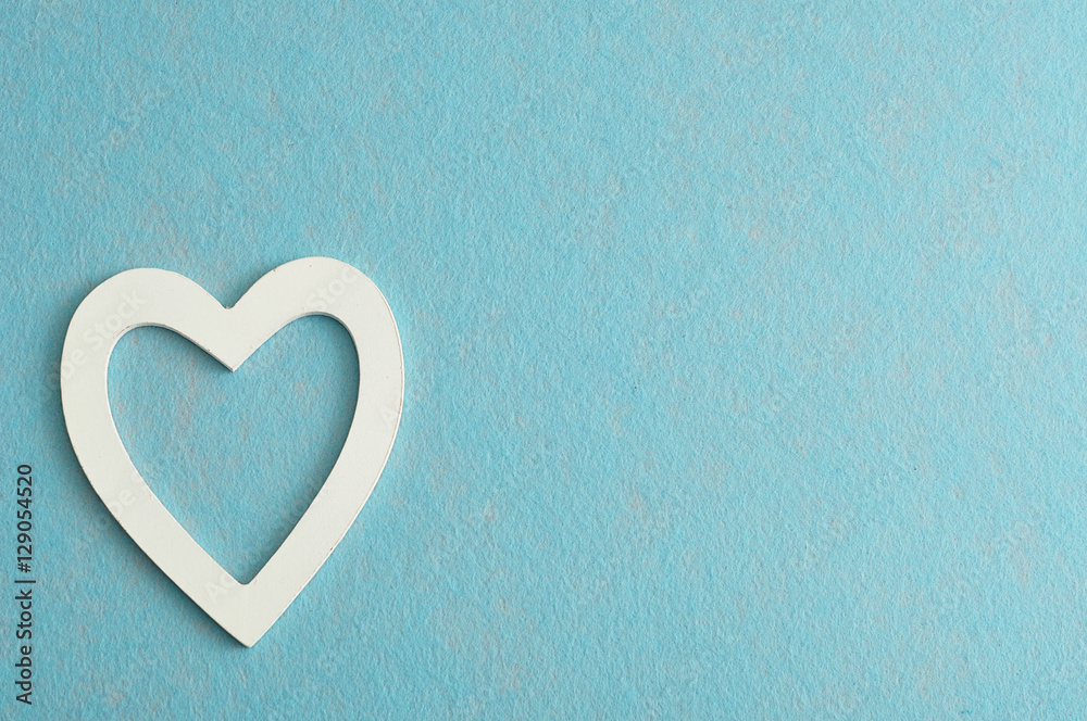 Valentine's Day. A white heart Valentine's Day. A white heart