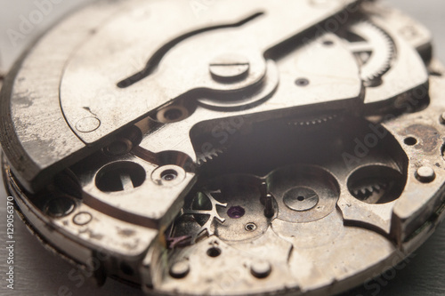 Wallpaper Mural Detail of watch machinery. closeup macro shot Torontodigital.ca