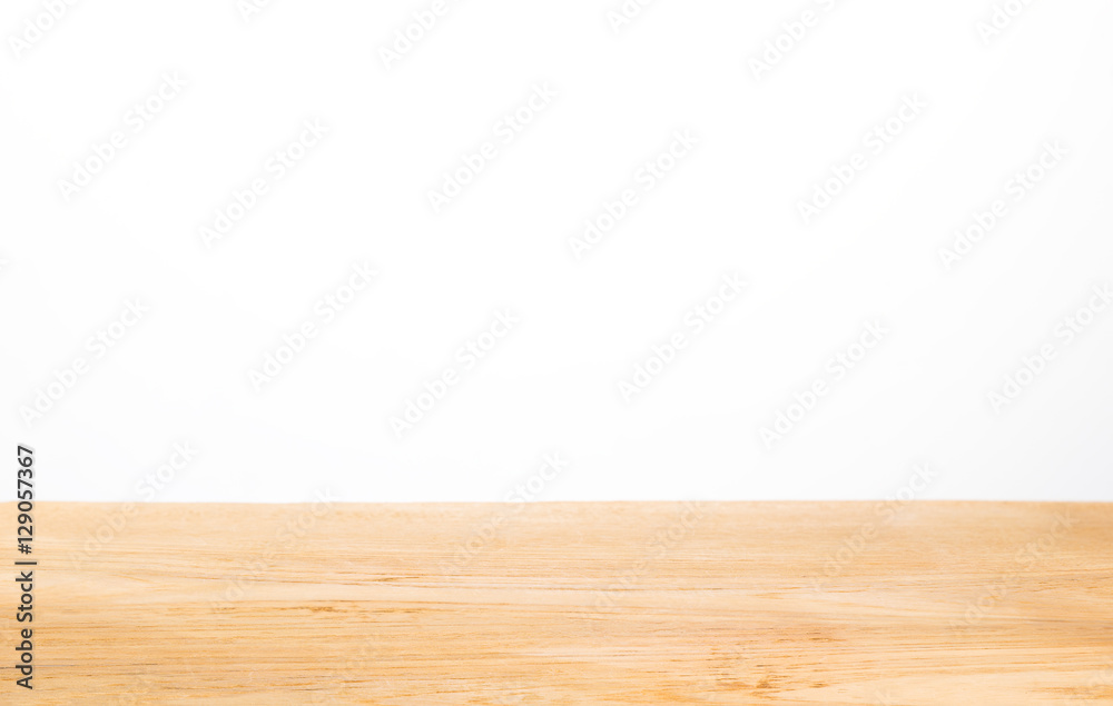 light color wood table top against white background light color wood table top against white background