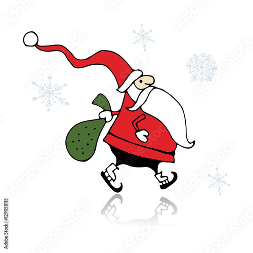 Santa Claus, sketch for your design