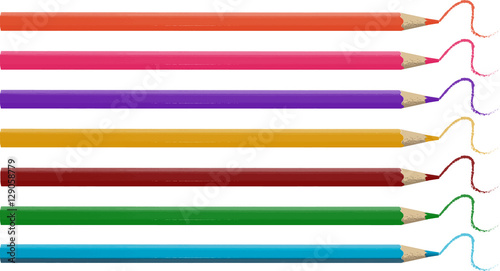 color pencil vector 