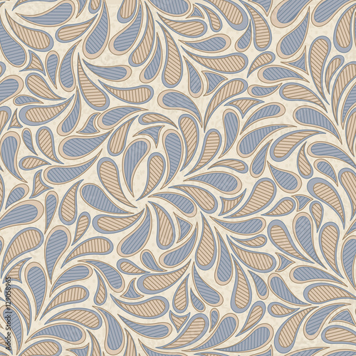 Seamless background in abstract style blue and beige 