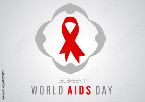 world aids day banner logo