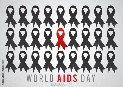 world aids day banner logo