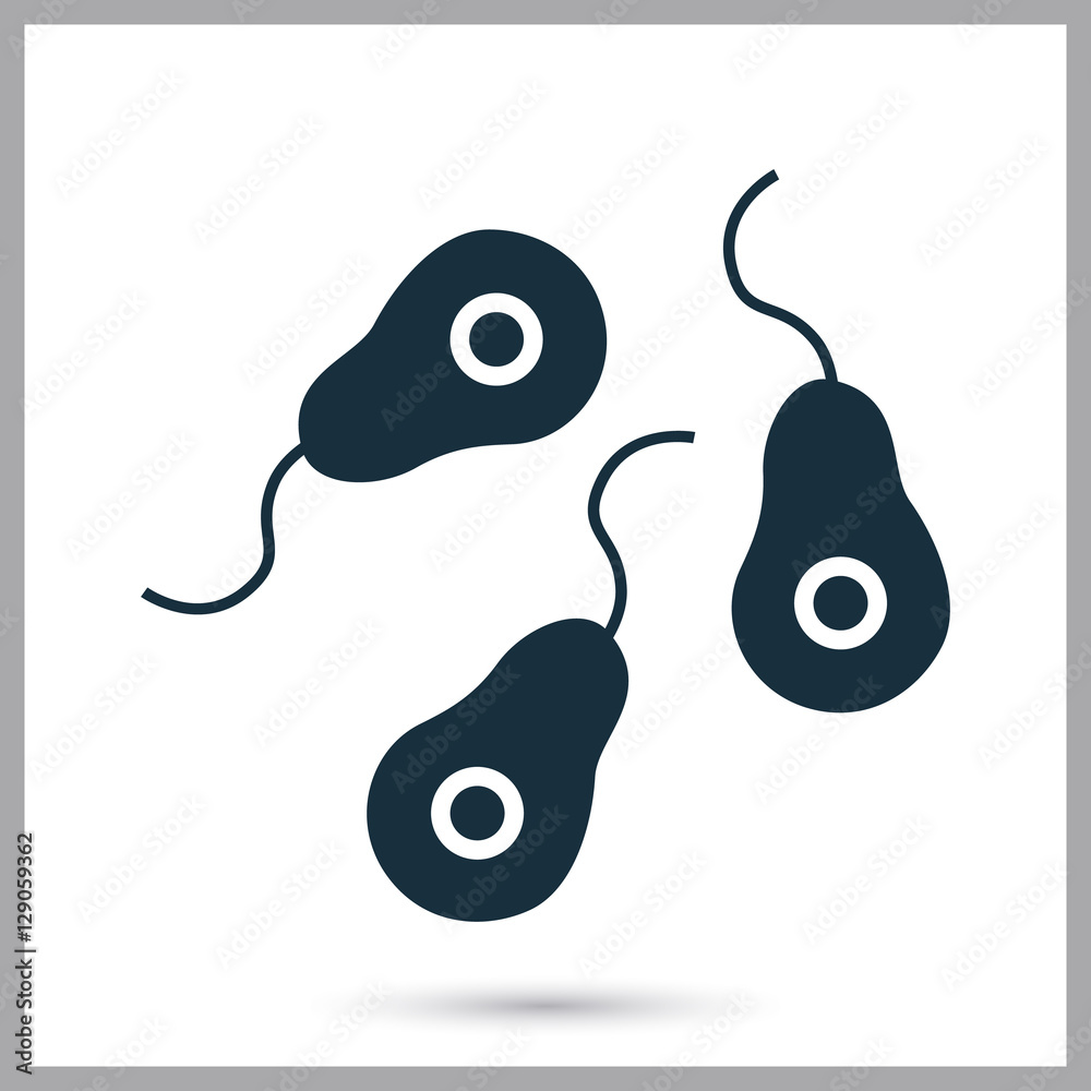 Germ icon. Simple design for web and mobile Germ icon. Simple design for web and mobile