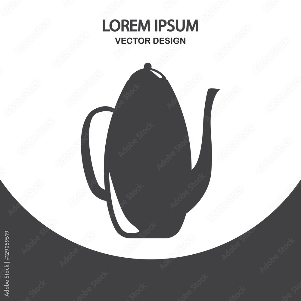 Kettle icon. Simple design for web and mobile Kettle icon. Simple design for web and mobile