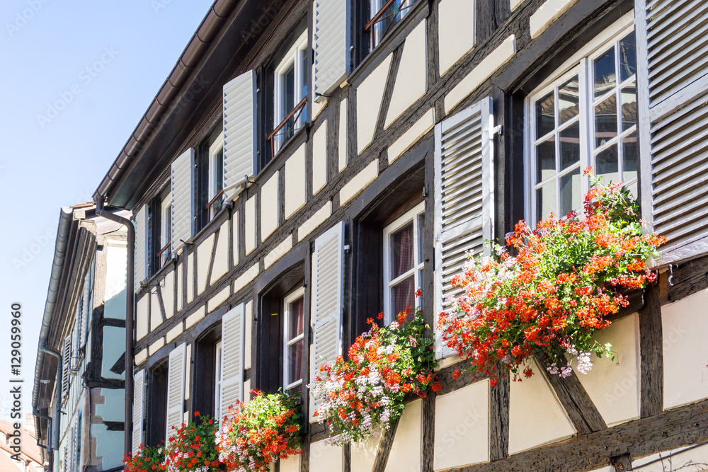 Traditional houses in La Petite France, Strasbourg, Alsace, Fran