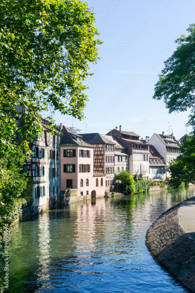 Traditional houses in La Petite France, Strasbourg, Alsace, Fran