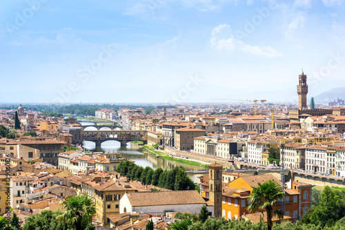 Beautiful street view of ancient buildings at old town near the