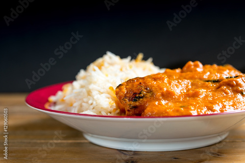 Handmade Indian curry chicken rice