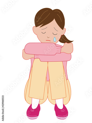 泣いている女性