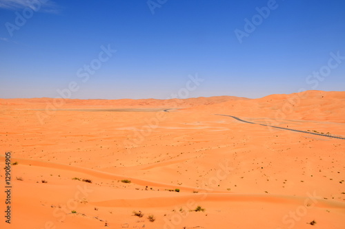 road in liwa desert