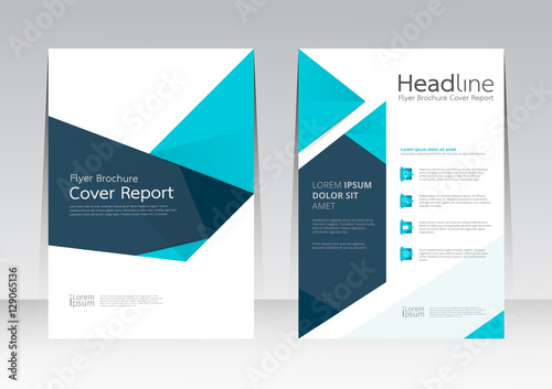 Vector design for Cover Report Annual Flyer Poster in A4 size