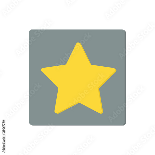 star flat icon vector