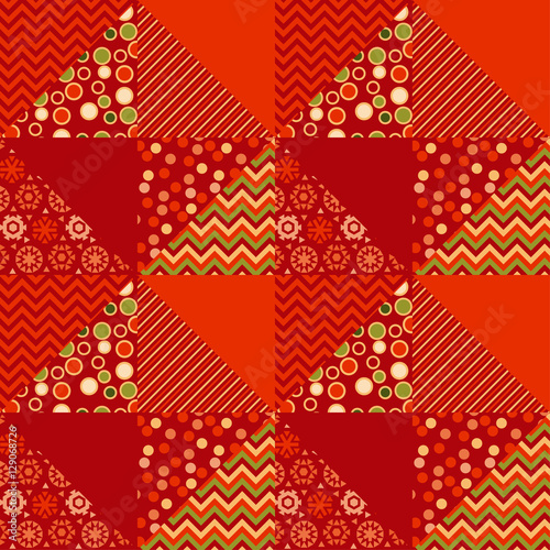 red color traditional ornam...
