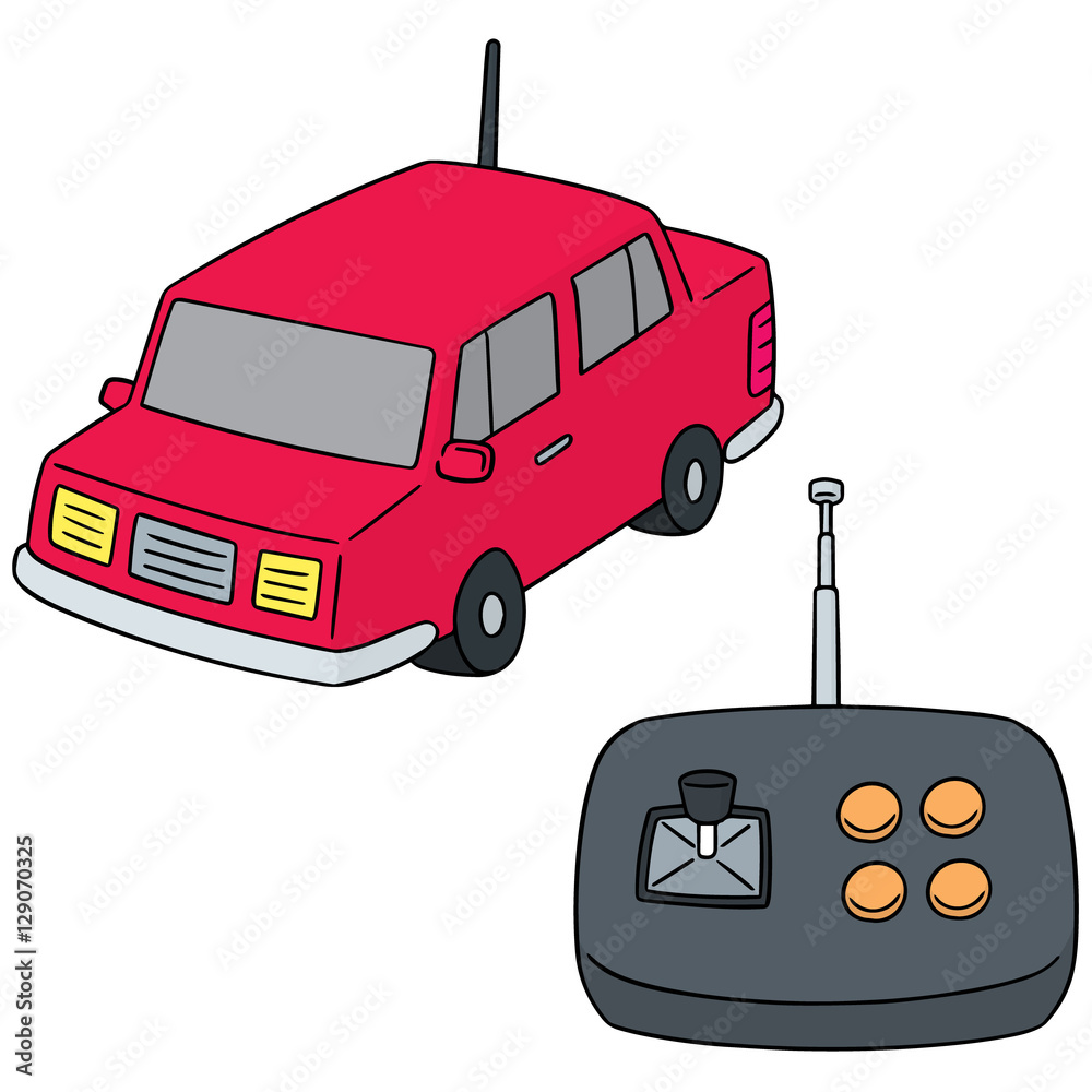 vector set of remote control car Stock Vector | Adobe Stock